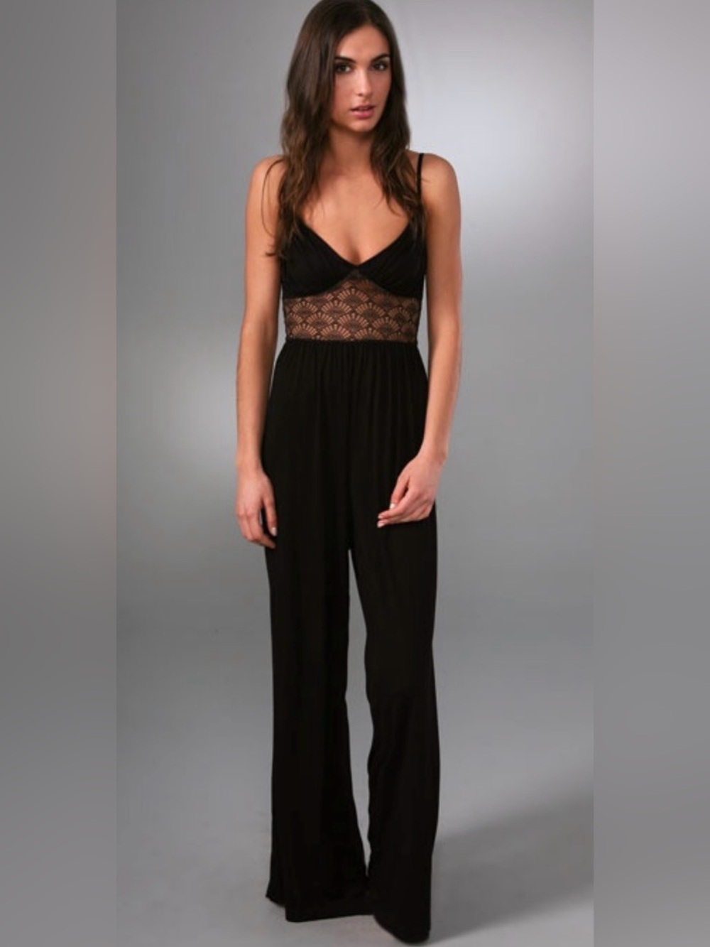 Only Hearts Black Lace jumpsuit Size Medium vacation pool